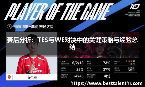 赛后分析：TES与WE对决中的关键策略与经验总结